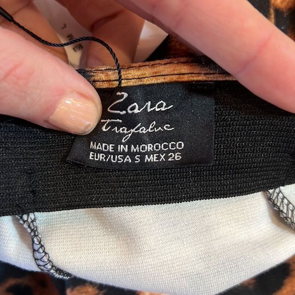 Zara leopard print flare skirt - Picture 3 of 5